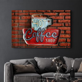 Wallity CAM-4014 Pintura Decorativa de Vidrio Templado Multicolor 46 x 72 cm